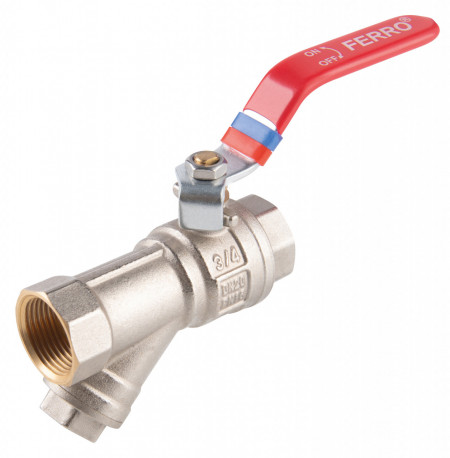 Robinet Trecere Sfera Cu Filtru Y Pn16, 1/2" Fi-Fi, F-Power