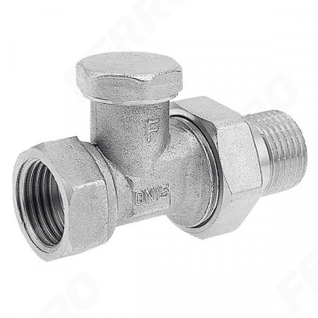 Robinet radiator retur drept 1/2"x15 mm pentru lipire