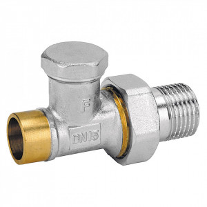 Robinet radiator retur drept 1/2"x15 mm pentru lipire - Img 2