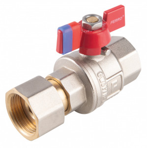 Robinet trecere cu olandez PN16, 3/4" FI-FI, pt centrala, F-Power - Img 1