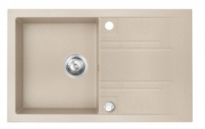 Set Chiuveta Ferro Mezzo II 1 Cuva si Picurator 780x480 mm, nisip si Baterie Ferro Ratio - baterie stativa bucatarie - Img 2