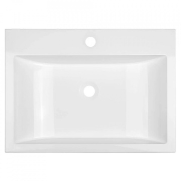 VGA1610T - Lavoar granit cu preaplin 600x440x122 mm, alb - Img 2