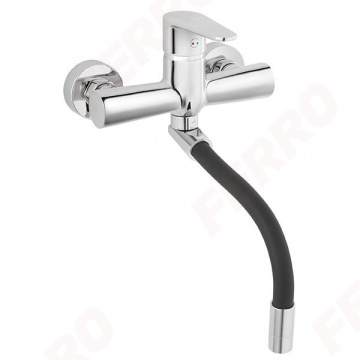Baterie perete lavoar/spalator cu pipa flexibila ALGEO