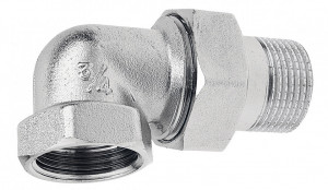 Cot olandez din alama cromata 3/8" FI-FE cu O-ring - Img 2