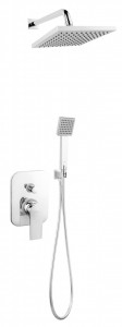 Pachet ingropat all in one 5 in 1 Square: baterie dus ingropata cu cap dus fix si para dus mobila - Img 2