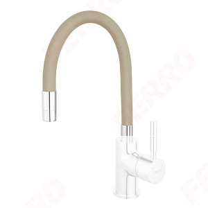 Pipa Elastica Pentru Baterie Spalator Elastico, Bej - Img 1