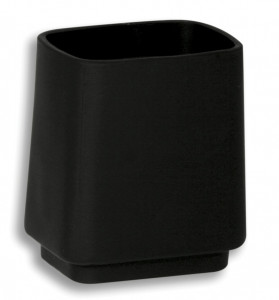 Portpahar stativ Metalia 4, crom/sticla neagra
