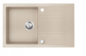 Set Chiuveta Ferro Mezzo II 1 Cuva si Picurator 780x480 mm, nisip si Baterie Ferro Rapsody - baterie stativa bucatarie - Img 3