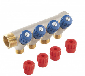 Distribuitor Sanitar Modular 3/4``X1/2`` Cu 4 Circuite - Img 1