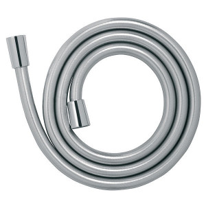 Furtun flexibil dus conic, PVC 150 cm, argintiu
