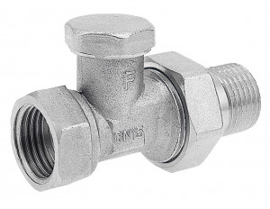 Robinet radiator retur drept 1/2"x15 mm pentru lipire - Img 2