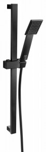SET2IN1 VITTO BLACK VERDELINE - Baterie perete cada dus cu set de dus culisant SQUERTO BLACK - Img 3