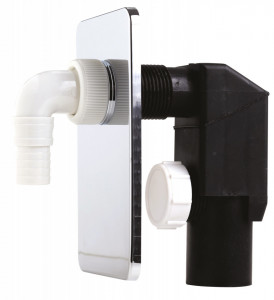 Sifon ingropat pentru masina spalat D.40, cu placa cromata - Img 3