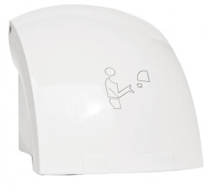 Uscator de maini cu senzor Ferro Titania Hotel, 1500 W, alb, IPX1