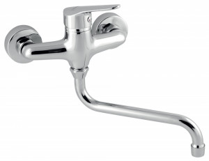 Baterie perete lavoar/spalator Iris New, crom fara accesorii - 94470/T,0 - Img 4