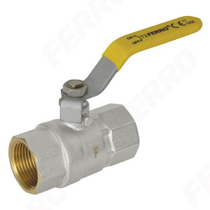 Robinet trecere din alama pt. gaz 3/4" FI-FI cu sfera si maneta