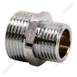 Niplu redus alama cromata 1/2"x1/4" - Img 1