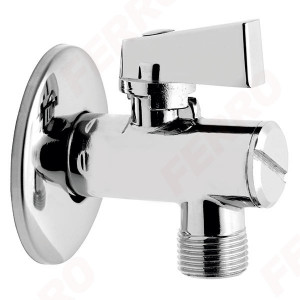 Robinet coltar cu filtru 1/2"x3/8", crom - Img 1