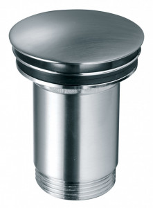 Ventil lavoar click-clack din alama 1 1/4" Rotondo cu preaplin nichel partial - Img 2