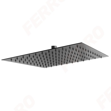 Cap fix de dus patrat, negru mat - SLIM