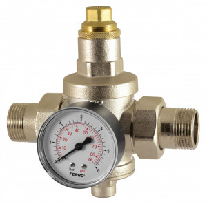 Reductor de presiune cu manometru 1/2" PN25 0,5-5,0 bar - Img 2