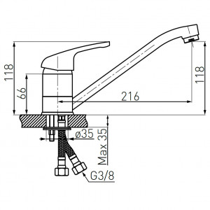 Set Chiuveta Ferro Mezzo II 2 Cuve si Picurator 780x480 mm, gri si Baterie Ferro Freya - baterie stativa bucatarie - Img 6