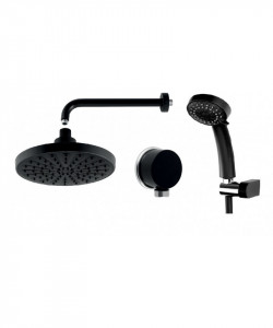 Sistem complet 7 in 1 cu baterie incastrata Stratos Black Ferro negru - Img 2