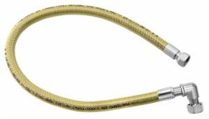 Racord flexibil metalic cu cot pentru gaz 1/2x1/2 FI-FI 50cm - Img 2