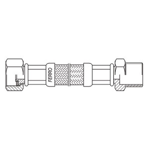 Racord flexibil pentru apa 1/2"x1/2" FI-FI 70cm - Img 2