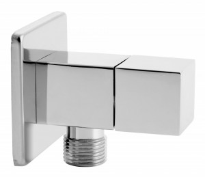 Robinet coltar cu cartus ceramic 1/2"x1/2" Quadro, crom