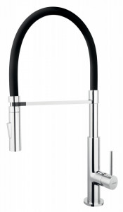 Set Chiuveta Ferro Mezzo II 1 Cuva si Picurator 780x480 mm, nisip si Baterie Ferro Libretto - baterie stativa bucatarie cu pipa flexibila extractibila - Img 5