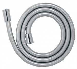 Furtun flexibil dus conic, anti/twist PVC 150 cm, argintiu - Img 2
