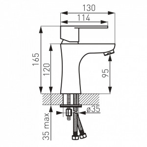 Pachet 2 baterii Ferro ,cada/dus,lavoar+Set dus mobil, negru mat BAG1BL-2BL-KIT6025 - Img 5