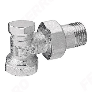 Robinet radiator retur coltar 1/2" - Img 1