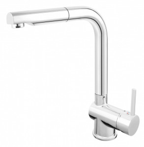 Set Chiuveta Ferro Mezzo II 1 Cuva si Picurator 780x480 mm, nisip si Baterie Ferro Toledo - baterie stativa bucatarie cu pipa extractibila - Img 4