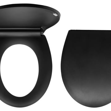 WC/BLACK - Capac WC, negru mat, duroplast - Img 1