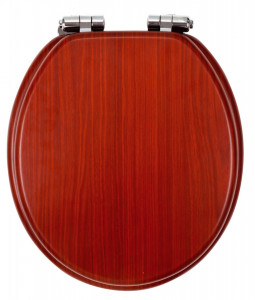 Capac Wc Soft-Close Din Lemn De Nuc, Natur Deschis