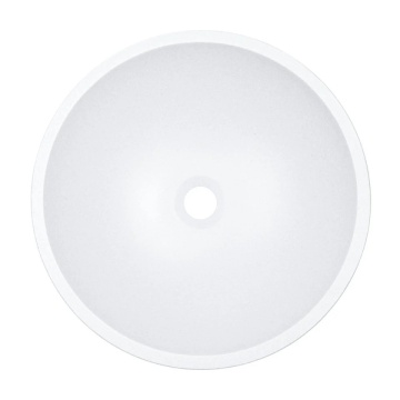 Pachet 2in1: VRR1621T - Lavoar granit rotund fara preaplin Ø410x135 mm , alb cu 38501/1,0 - Baterie stativa lavoar inalta, fara ventil Tina White - Img 2