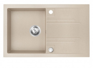 Set Chiuveta Ferro Mezzo II 1 Cuva si Picurator 780x480 mm, nisip si Baterie Ferro Lugio - baterie stativa bucatarie - Img 4