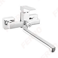 Baterie Perete Cada/Dus Zicco Cu Pipa 22Cm, Mobila, Cr - Img 1