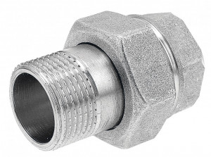 Racord olandez din alama cromata 3/8" FI-FE cu O-ring - Img 2