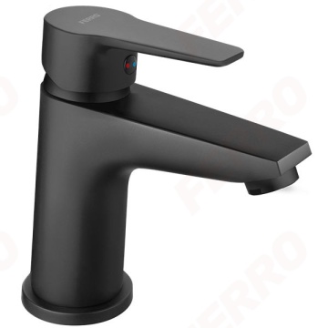 Ritto Black - Baterie stativa lavoar, negru mat