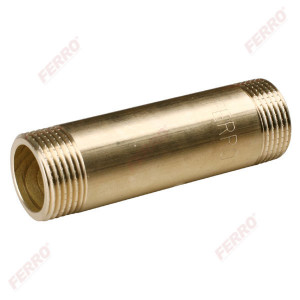 Stut filetat din alama 1" , L=107 mm - Img 1