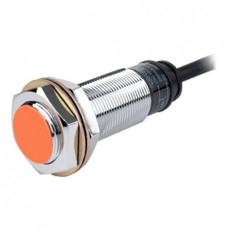 Induktivni senzor PR18-5DP, M18x47.5mm, PNP NO, Sn=5mm, kabal l=2m, 3-žični 12-24Vdc, IP67 Autonics