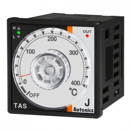 Termoregulator TAS-B4RJ4C,analogni,48x48mm,0-400Â°C,J sonda,relejni,SSR,100-240Vac IP65 Autonics