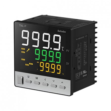 Termoregulator TNL-P44RR-RS-009,disp.LCD 3r-4d,96x96mm,alarmi,2 relej,RS485,100-240Vac IP65 Autonics