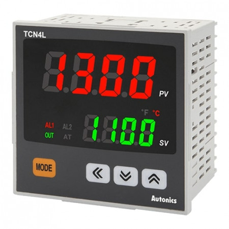 Termoregulator TCN4L-24R disp.2 reda-4 cifre,96x96mm, 2 alarma,relejni/SSR,100-240Vac IP65 Autonics
