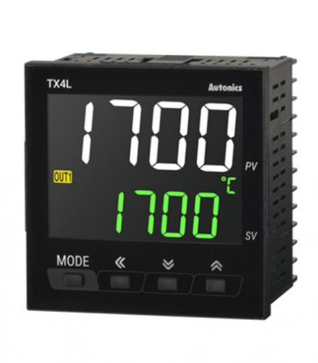 Termoregulator TX4L-14R, disp.LCD 2 reda-4d,96x96mm,1 alarm, PID, 1 relejni,100-240Vac IP50 Autonics
