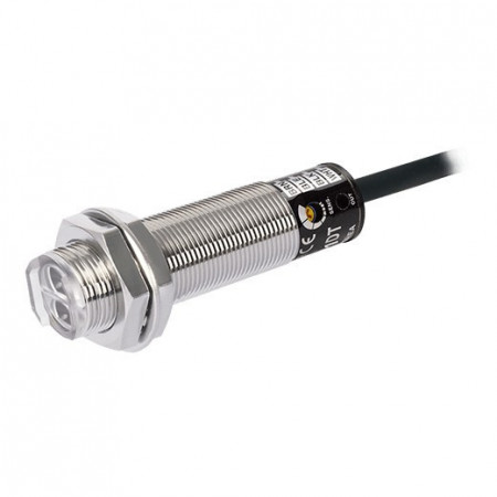 Foto-senzor BR3M-MDT,M18, NPN NO/NC,Sn=3m,retro-reflective,kabal l=2m, 12-24Vdc,IP66 Autonics