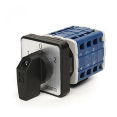 Grebenasti prekidač PSA040KD334S, 3x40A (1-0-2), 3 nivoa 60Â°, 6kA, 64x64mm IP54 Emas